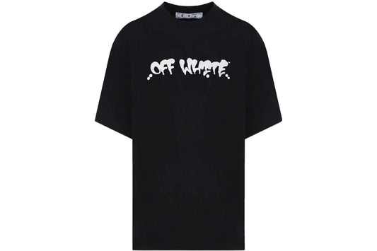 OFF WHITE GRAFFITI LOGO T-SHIRT BLACK