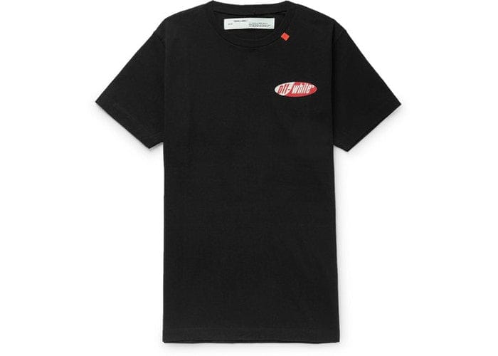 OFF WHITE OVERSIZED SPLIT LOGO TEE