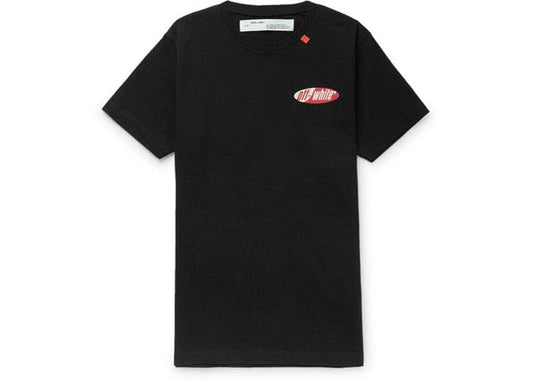 OFF WHITE OVERSIZED SPLIT LOGO TEE