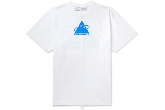 OFF WHITE TRIANGLE PLANET T-SHIRT WHITE