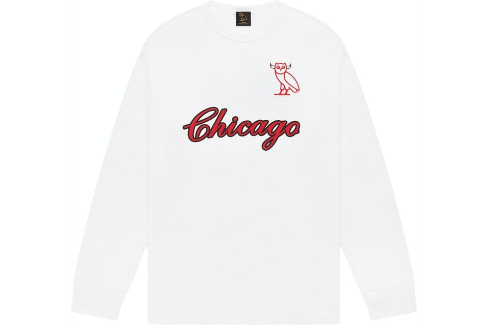 OVO X NBA LONG SLEEVE T-SHIRT CHICAGO BULLS