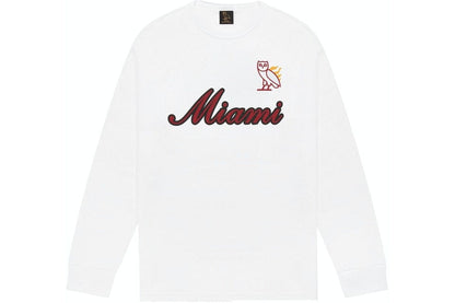 OVO X NBA LONG SLEEVE T-SHIRT MIAMI HEAT
