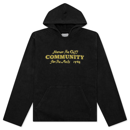 Oil Vintage Hoodie - Black