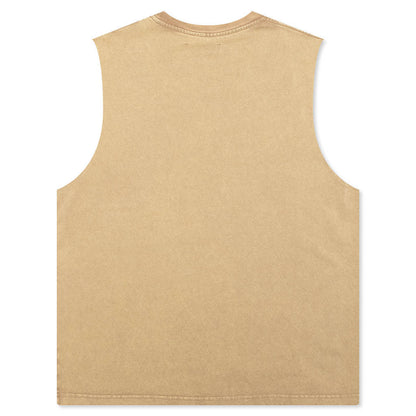 Onyx Sleeveless Shirt - Tan
