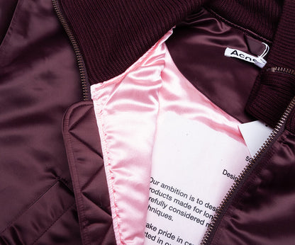 Technical Bomber Jacket - Burgundy