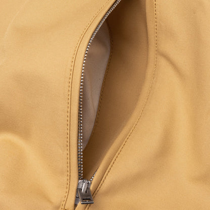 Double Cotton Satin Jacket - Sand Beige