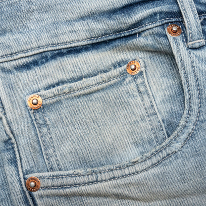 P004 Flare - Worn Light Indigo