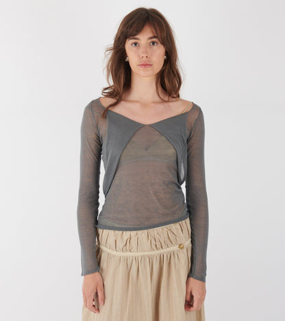 Clyo Long-sleeved Grey