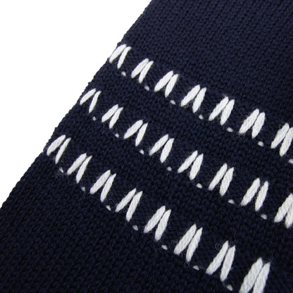 Pre-Loved Moncler Logo Knitted Sweatshirt Navy 778 Medium
