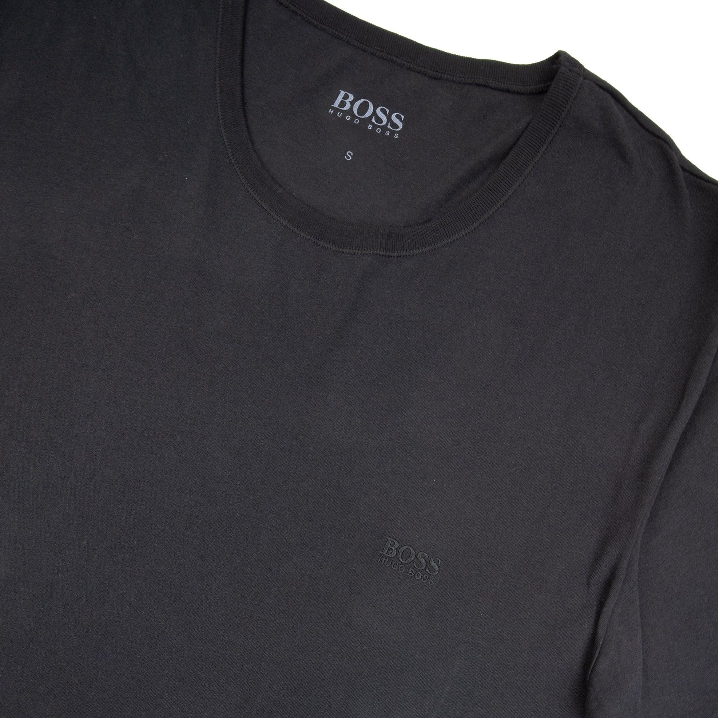 Pre-Loved BOSS Mens Regular Fit Crew Neck Black Small