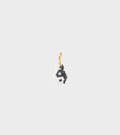 Mini Yin Yang Earring White/Black