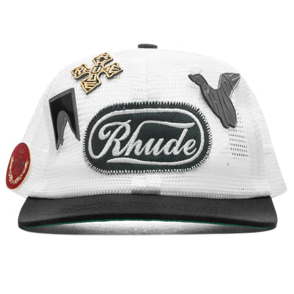 Patch Mesh Trucker Hat - Black/White