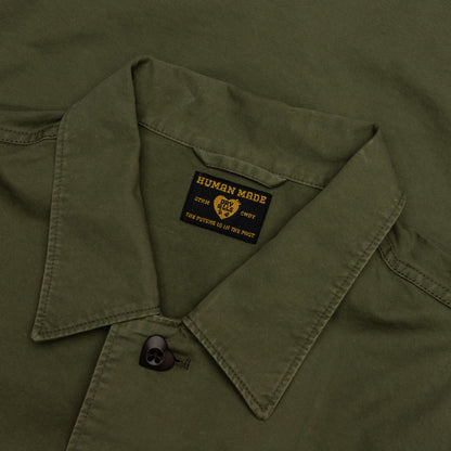 Patched Military Shirt - Olive Drab