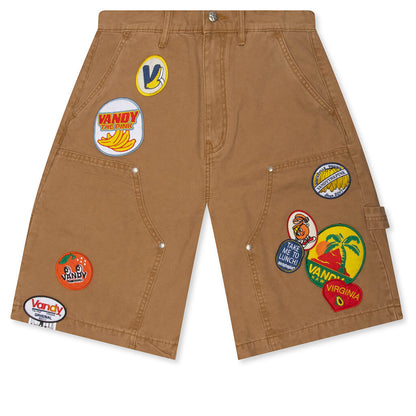 Fruit Patch Canvas Shorts -  Washed Tan