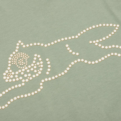 Pearl Beads S/S Tee - Sea Spray
