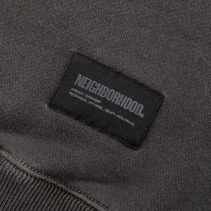 Pigment Dyed Sweat Shirt L/S - Black