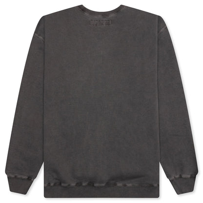Pigment Dyed Sweat Shirt L/S - Black