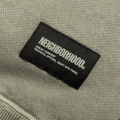 Pigment Dyed Sweat Shirt L/S - Olive