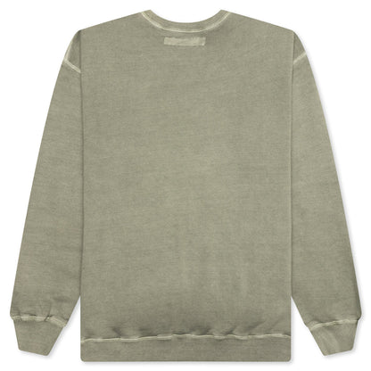 Pigment Dyed Sweat Shirt L/S - Olive