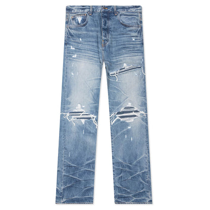 Pleated Denim Straight MX1 Jean - Honeycomb Indigo