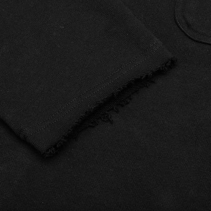 Pocket Pullover Crewneck - Black