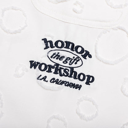Polka Dot Camp Shirt - White