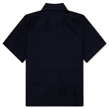 Monogram 72 Jacquard Polo - Black/Navy