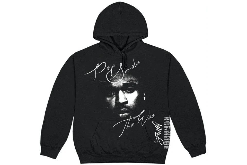 VLONE X POP SMOKE FAITH HOODIE BLACK