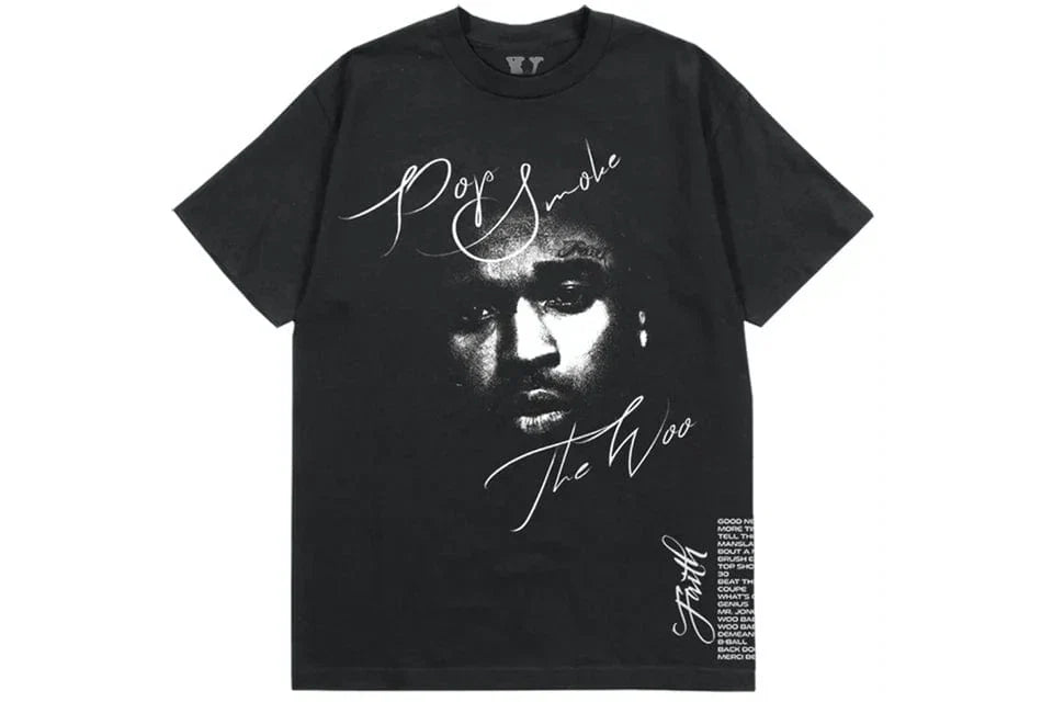 VLONE X POP SMOKE FAITH TEE BLACK
