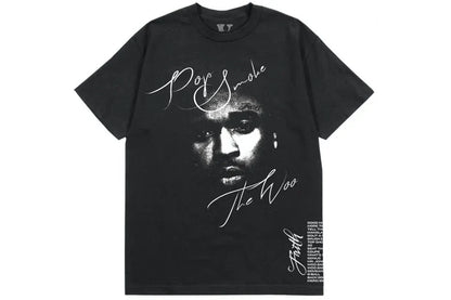 VLONE X POP SMOKE FAITH TEE BLACK