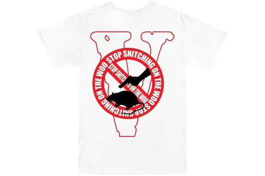 VLONE X POP SMOKE STOP SNITCHING T-SHIRT RED