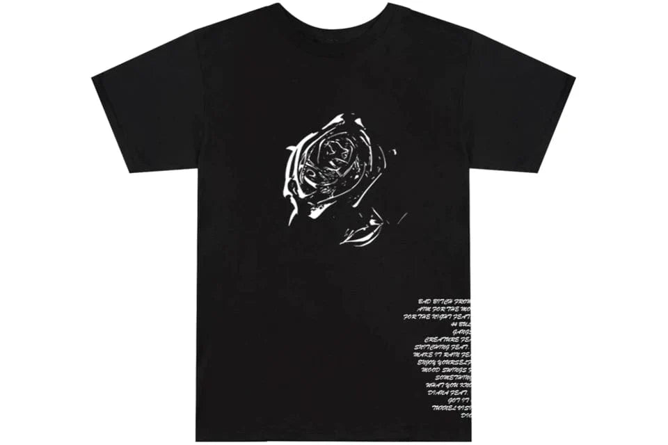 VLONE X POP SMOKE TRACKLIST TEE BLACK