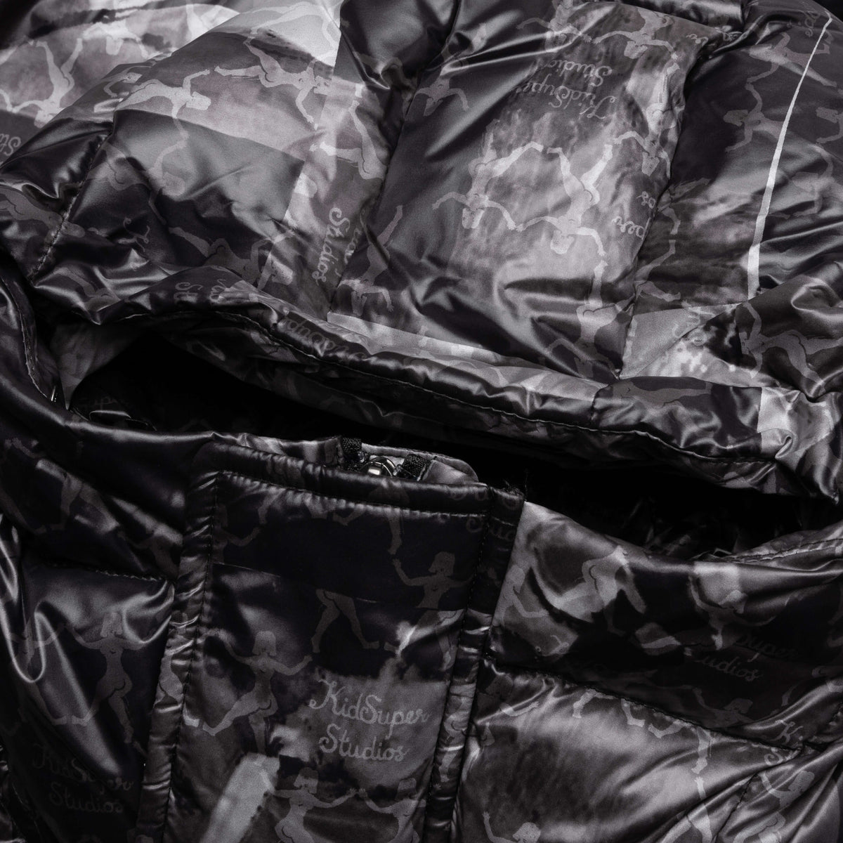 Puma x KidSuper MMQ AOP Puffer Jacket - Black