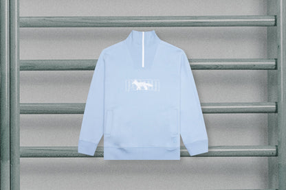Puma x Maison Kitsune 1/2 Zip Ft Sweater - Blue