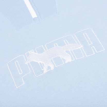 Puma x Maison Kitsune 1/2 Zip Ft Sweater - Blue