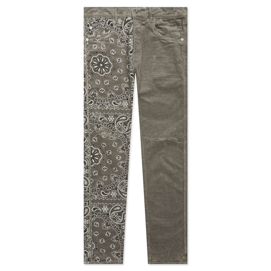 P001 - Corduroy Bandana Print Tan