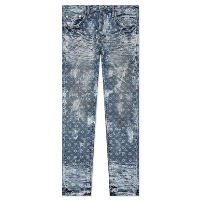 P001 - Super Heavy Waxed Indigo Jacquard Monogram