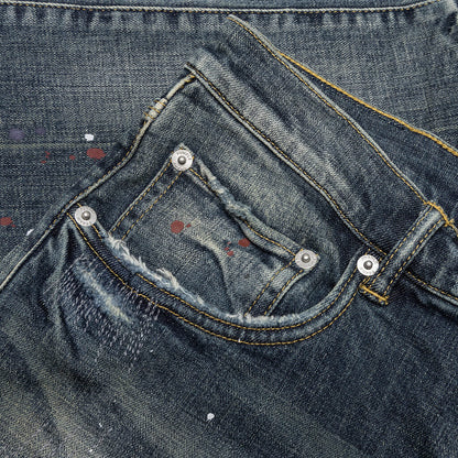 P001 - Vintage Indigo Repair Dirty Paint
