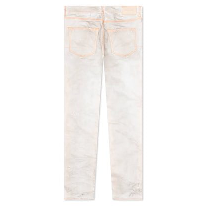 P001 - White Neon Stitch Orange