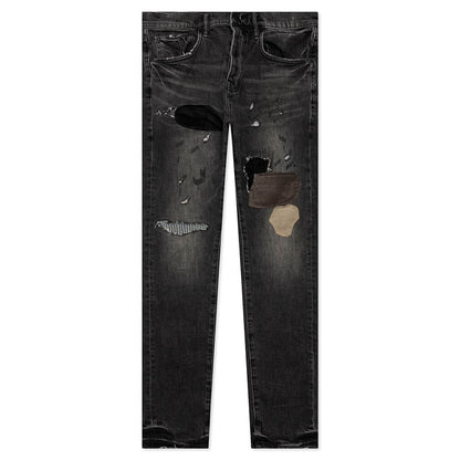 P001 - Worn Black Patchwork