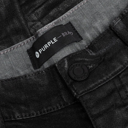Purple Denim P001 - Worn Grey Black Coated