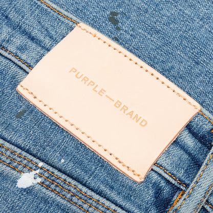 P001 - Worn Light Indigo Destroy