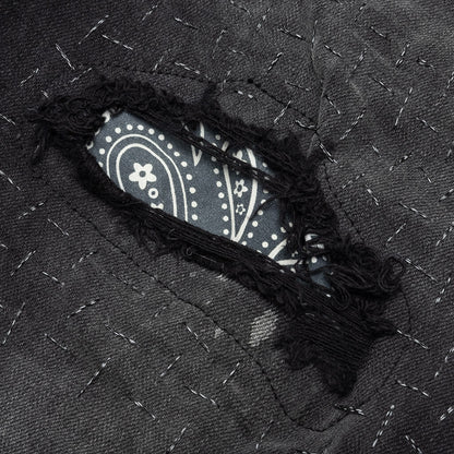 P002 - Bandana Patch Pocket Black