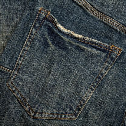P002 - Distressed Dirty Indigo Blowout