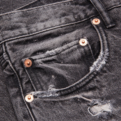 P003 - Black Vintage Distress