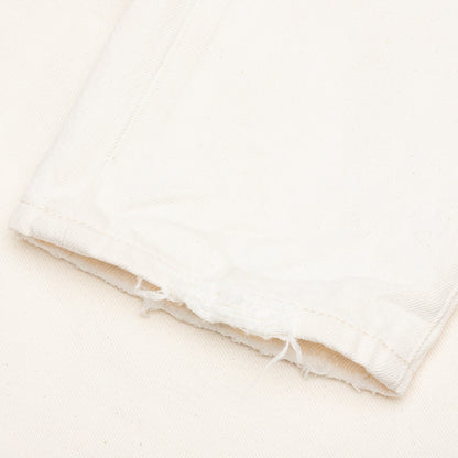 P003 - White Vintage Distress Crop