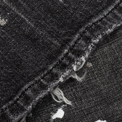 Purple Denim P004 - Super Faded Black Boot