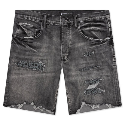 P020 - Black Monogram Leopard Print Repair