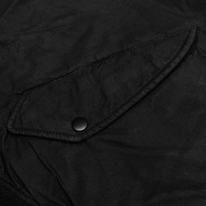 Quilted Bomber Waxed - Black