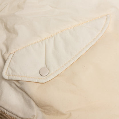 Quilted Bomber Waxed - Cream